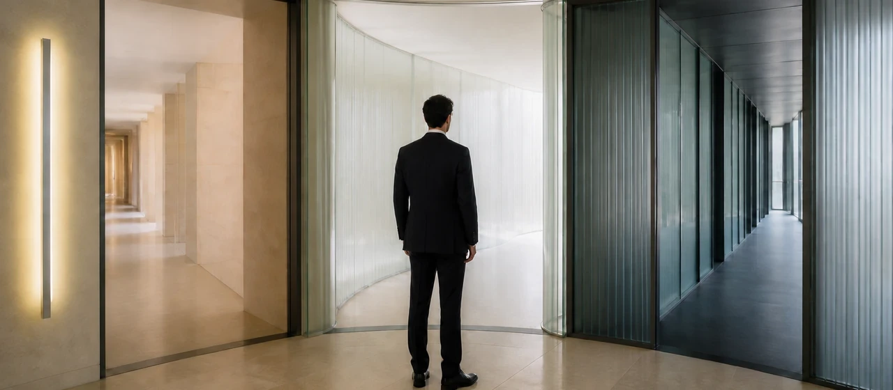Professionnel anonyme placé à la rencontre de trois espaces institutionnels distincts