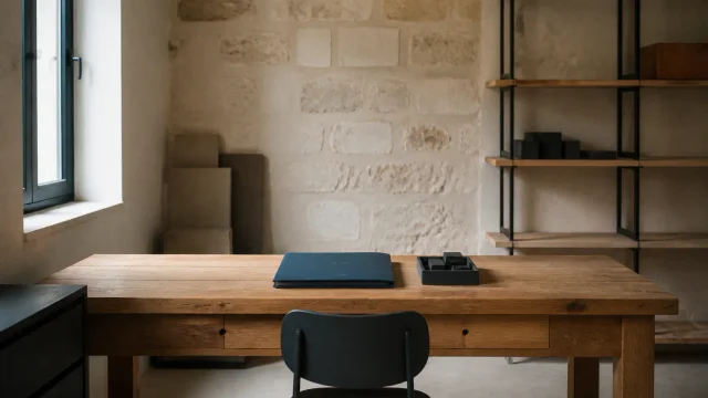 Petit espace de travail préparé pour la création d’une entreprise